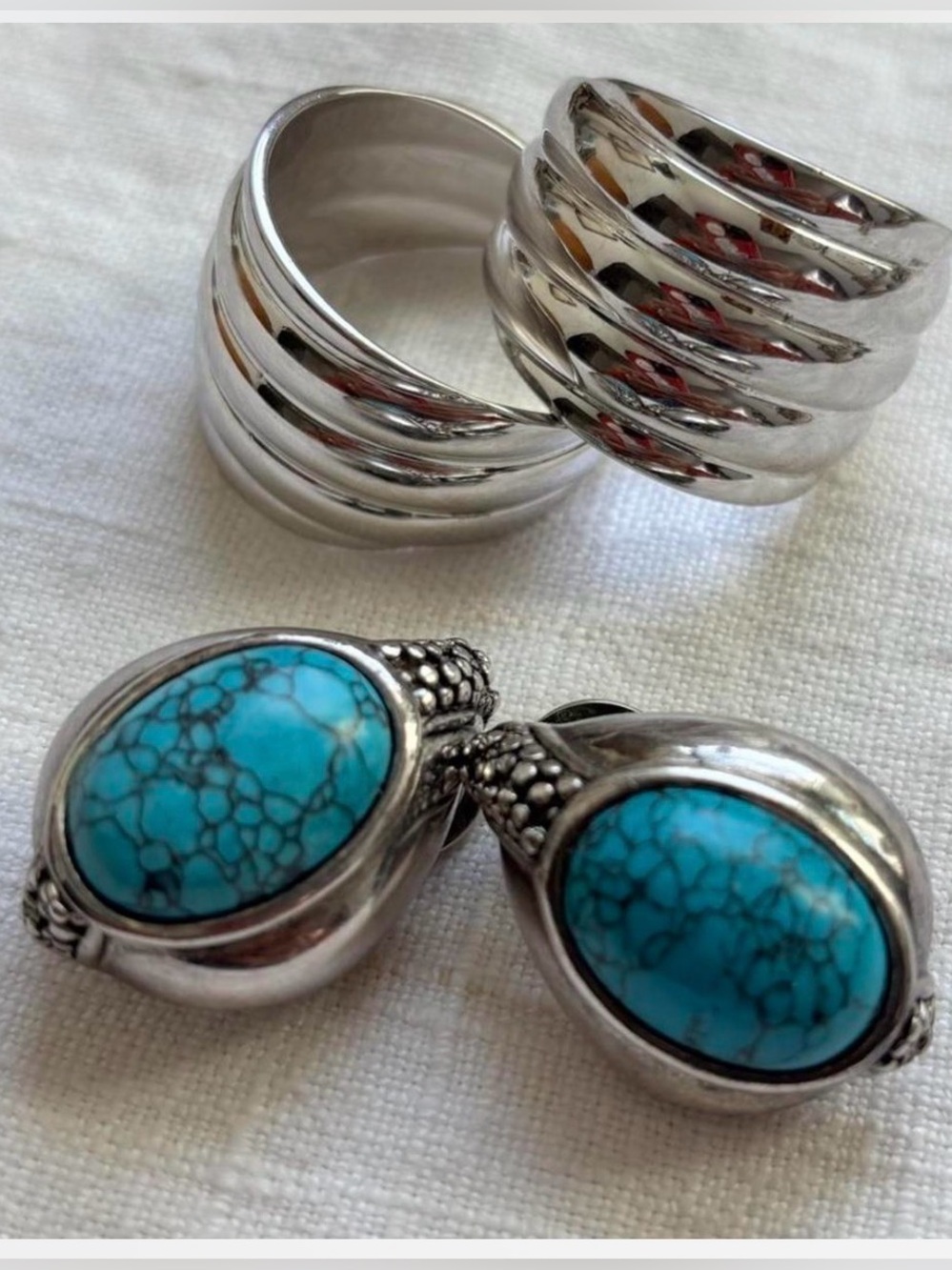 Western style Silver tone Earring Bundle